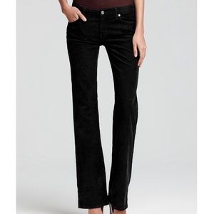 7 for all mankind Black Velvet Pants